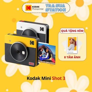 Máy chụp ảnh lấy ngay Kodak Mini Shot 3 Retro C300R - Hàng chính hãng - Bảo hành 1 năm - Tặng kèm 8 tấm ảnh