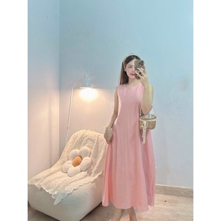 ĐẦM MAXI CỔ TRÒN