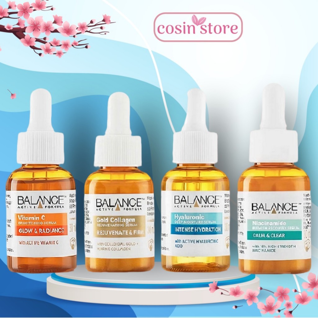 Serum Vitamin C Balance Active Formula Vitamin C Sáng Da 30ml hỗ trợ Cải Thiện Vết Thâm shop Cosin Store