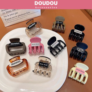 Kẹp tóc Doudou Cặp tóc nữ Kẹp càng cua nhám Kẹp nửa đầu 4.5cm phong cách Hàn Quốc thời trang ZJ040