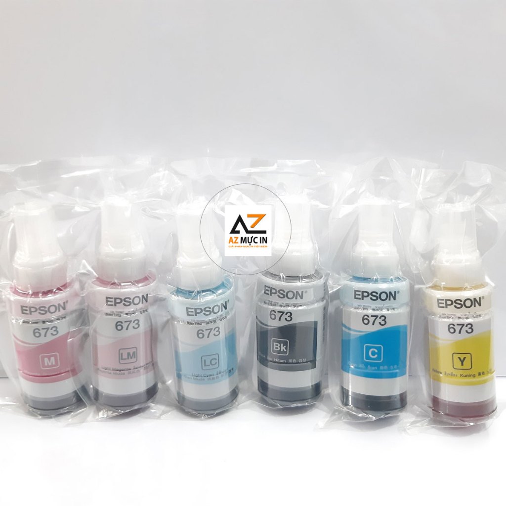 Mực máy in Epson L805/ L1800/ L800/ L850 | Mực Epson 673 Nobox hàng nhập khẩu