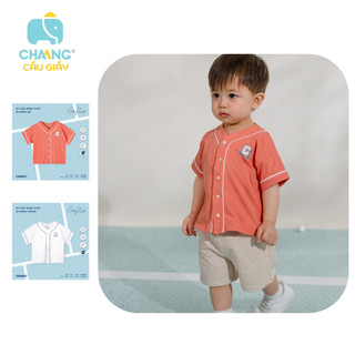 Chaang - áo cộc bóng chày olympia ss2024d03 cho bé 6m-5y |quần áo chaang chính hãng