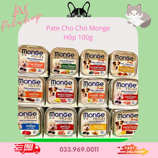 PATE CHO CHÓ MONGE - Hộp 100gr