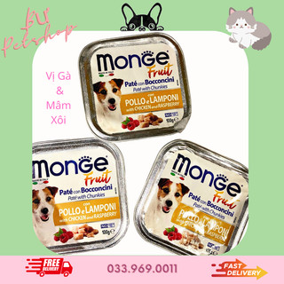 PATE CHO CHÓ MONGE - Hộp 100gr