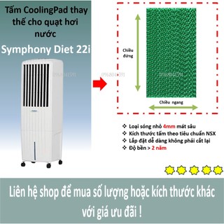 Tấm làm mát quạt hơi nước Symphony Diet 22i kích thước 55x25x4cm