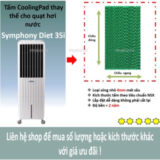 Tấm làm mát Cooling pad chuyên  dụng cho quạt điều hòa Symphony Diet 35i