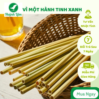 Ống hút cỏ bàng khô Grass Straw 100 ống