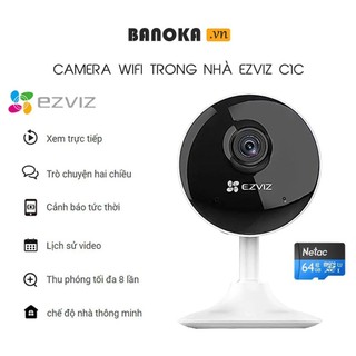 {TẶNG THẺ NHỚ} CAMERA WIFI IP EZVIZ CS-C1C Full HD 1080P, đế hút nam châm, hình ảnh sắc nét - Bảo hành 12 tháng