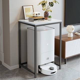 Kệ để đồ đa năng Decor phòng mặt vân đá khung đen - GM120