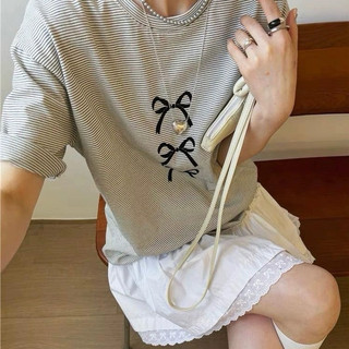 KAYY. Áo pull kẻ in nơ _ p1267