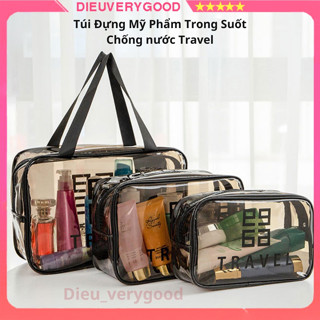 Túi đựng đồ makeup mỹ phẩm trong suốt đựng đồ trang điểm đồ dùng cá nhân du lịch