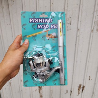 Bộ cần câu Bút đứng mini kèm máy sale giá rẻ