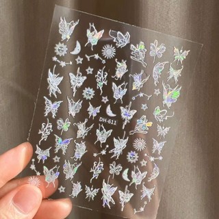 Sticker hoa luạ bướmm lụa mẫu mới