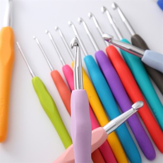 Kim Móc Len Cho Người Mới Bắt Đầu Đủ Size 2mm-10mm, Cây Móc Len Cán Dẻo Chuyên Móc Len Milk Cotton