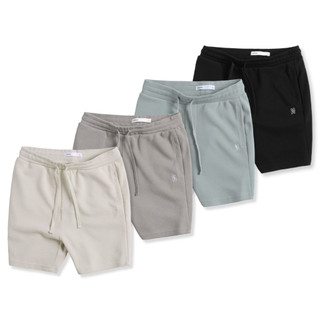 Quần Short Nam Hafos ESSENTIAL Waffle vải Nỉ chân cua, Quần đùi nam nỉ mềm mịn , Quần lửng nam nỉ chuẩn form Menswear