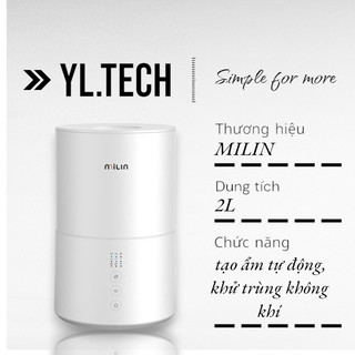 [ Bảo hành 1 năm ] Máy Tạo Ẩm & Diệt Khuẩn Không Khí Milin-Ml9hm0010 - Diệt Khuẩn Công Nghệ Điên Phân Không Hóa Chất