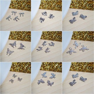 Charm nail kim loại mẫu nơ bứm trang trí móng tay nail giá rẻ