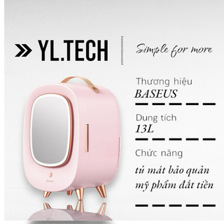 Tủ lạnh mini Baseus 13L bảo quản mỹ phẩm