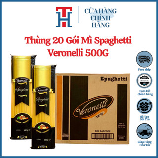   Giá Sỉ  Thùng 20 Gói Mì Ý Sợi Tròn Spaghetti Veronelli 500G Gói Nhập Khẩu Thổ Nhĩ Kỳ 