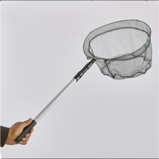 Vợt Bắt Cá kéo dài 1.5m thu gọn, mắt lưới nhỏ đường kính vợt 40cm
