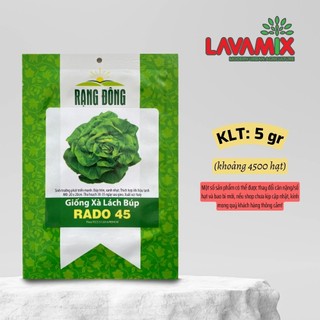 Hạt giống Xà Lách Búp Rado 45 (5g~4500 hạt) hiệu Rạng Đông trồng quanh năm, sinh trưởng khỏe | Green House