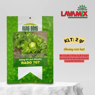 Hạt giống Xà Lách Minetto Rado 707 (2g~1100 hạt) hiệu Rạng Đông trồng quanh năm, sinh trưởng khỏe| Green House