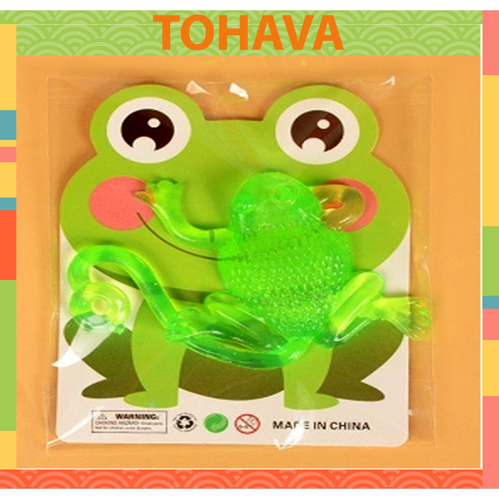 Đồ chơi ếch dính, Sticky toy ném dính tường hình con ếch