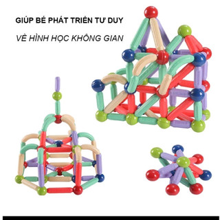 Bộ đồ chơi nam châm lắp ghép tăng khả năng tư duy sáng tạo cho bé