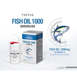 Bổ sung Omega Topvie fish oil 1000 odourless fish oil 1000mg vitamin E hộp 90 viên