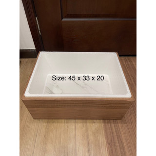 Thùng mút vân gỗ size 50x37x34