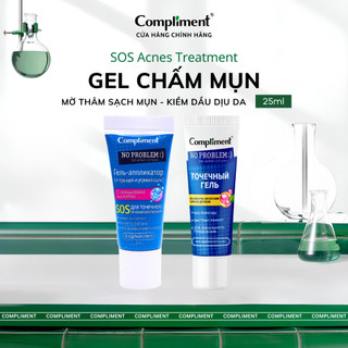Chấm Mụn AHA-BHA-PHA Salicylic Compliment No Problem, Kem Giảm Mụn Sưng Viêm, Gel Kiềm Dầu Tái Tạo Da Ngừa Lão Hóa 25ml