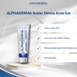 Kem Dưỡng Giảm Mụn và Thâm Giúp Phục Hồi Da Alphaderma Azelac Derma Acne Gel 10g