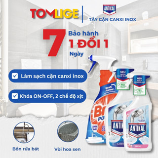 Tẩy cặn canxi Antikal nhà tắm 750ml hàng Đức, tẩy vòi sen inox, bồn rửa inox, gương, kính, lavabo, hương thơm dễ chịu