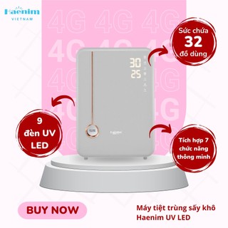 MÁY TIỆT TRÙNG SẤY KHÔ BÌNH SỮA HAENIM UVLED 4G Bảo hành 30 tháng