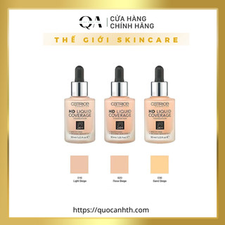 Kem Nền Catrice 24h HD Liquid Coverage Foundation 24H 30ML chính hãng