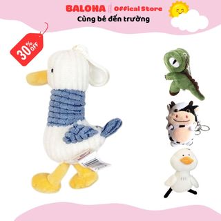 Móc khóa hình thú nhồi bông đa dạng đáng yêu