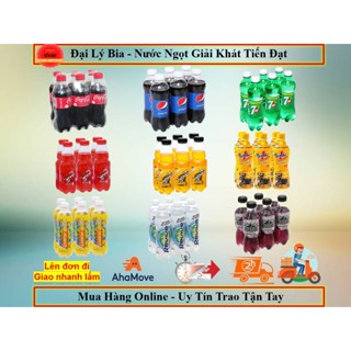 Lốc 6 Chai Nước Giải Khát, Nước Ngọt Ngọt Có Ga Coca, 7up, Pepsi, Sting, Number One, Revive, Warrior