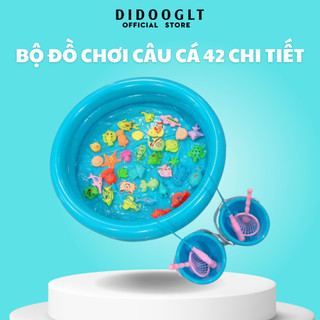 Bộ đồ chơi câu cá cho bé 42 chi tiết có gắn nam châm, độ bền cao, an toàn cho trẻ - didooglt