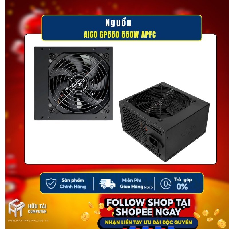 NGUỒN MÁY TÍNH AIGO GP550 550W APFC