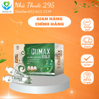 Gói gel dạ dày TW Hanopharco Cumax Gold trυng hòa acid tạo lớp màng nhầy bảo vệ hộp 20 gói x10 ml