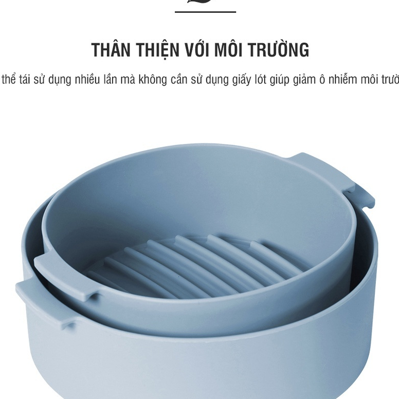 Khay silicone dùng cho nồi chiên không dầu Proki Mã: PK035