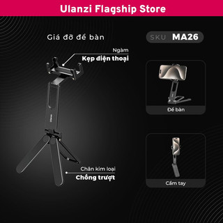 Ulanzi MA26 Chân tripod mini bỏ túi chất liệu full hợp kim nhôm chính hãng