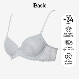 Áo ngực ren có gọng mút vừa demi iBasic VA086