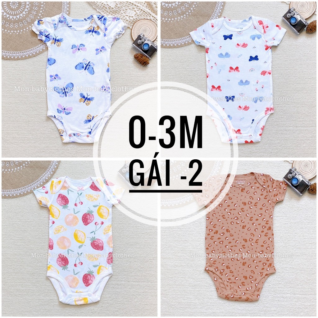 BODY cộc tay 0-3 tháng- link 2