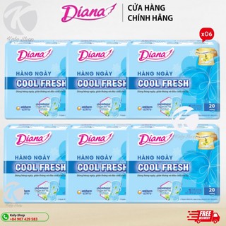Combo 6 Gói Diana HN Sensi Cool Fresh ( 20 Miếng)