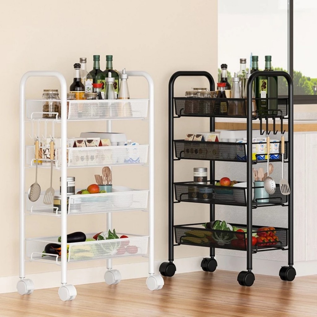 Kệ LƯỚI để đồ đa năng có bánh xe