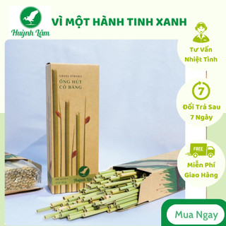 ỐNG HÚT CỎ BÀNG KHÔ HUỲNH LÂM - HỘP VUÔNG 100 ỐNG