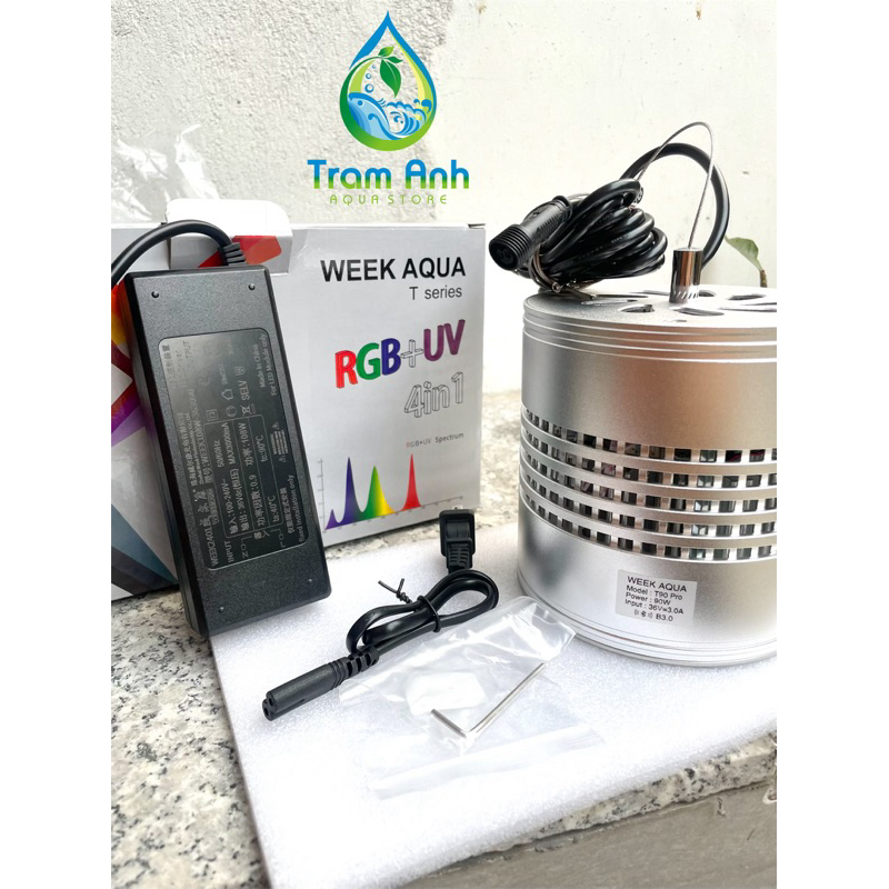Week Aqua T90 Pro RGB 3.0 - UV - Đèn thuỷ sinh full quang phổ cao cấp