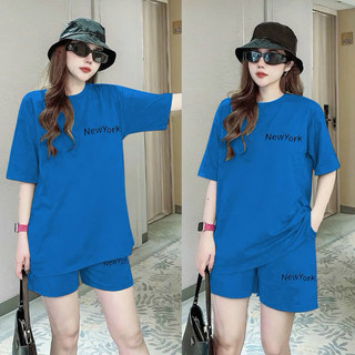 SET BỘ NỮ SHORT COTTON  THÊU LOGO CAO CẤP