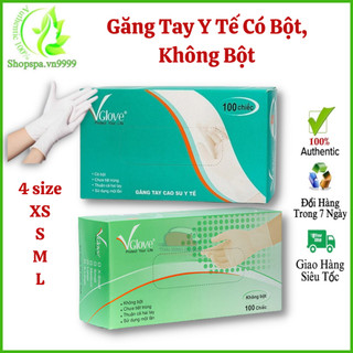 Găng tay y tế có bột bao tay y tế không bột bao tay phun xăm spa